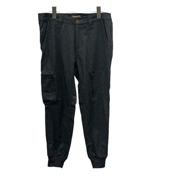 Anthropologie Babakul Gray Wool Blend Cargo Joggers Size 27 New - Picture 1 of 9